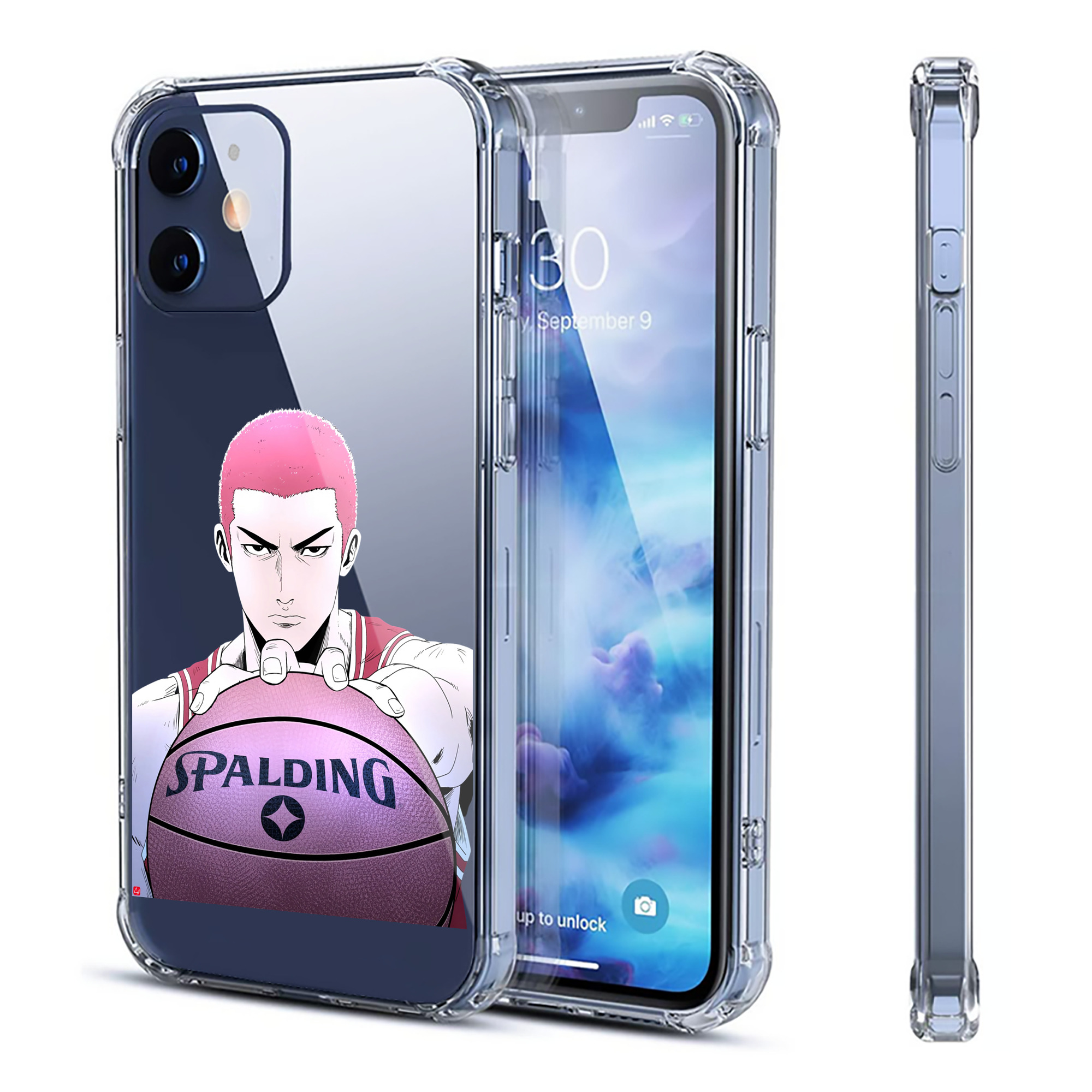 （画像用） SLAM DUNK／スラムダンク 【iPhone 12シリーズ対応】透明スマホケース（クリアソフトケース）